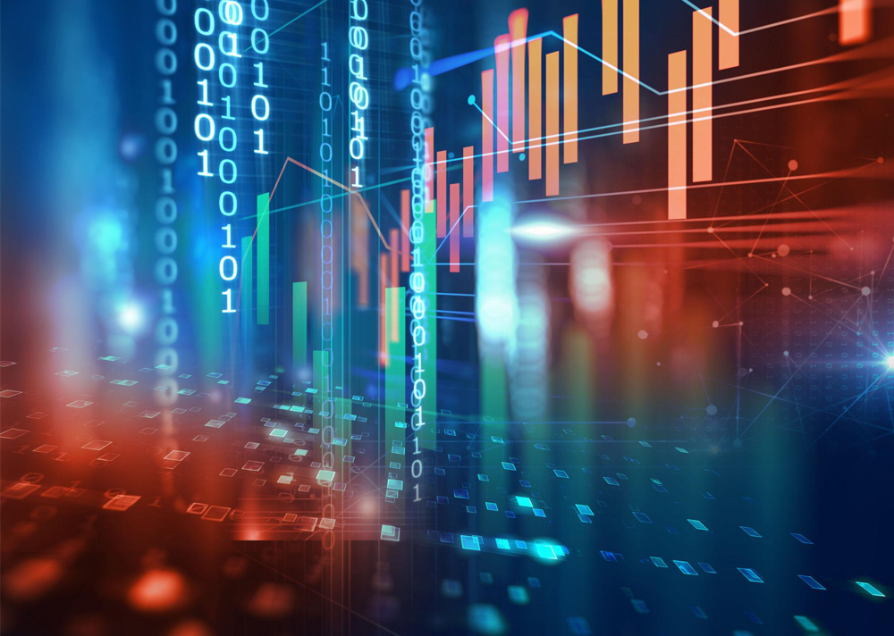 financial data charts and metrics